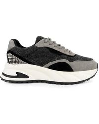 Linda Baumann - Snakeskin-Effect Panelled Sneakers - Lyst