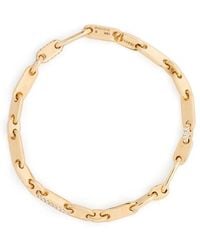 MAOR - 18K Monolinka 4Mm Diamond Bracelet - Lyst
