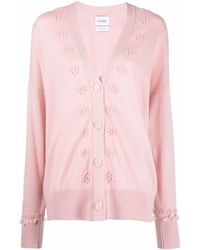 Barrie - Embroidered Cashmere Cardigan - Lyst