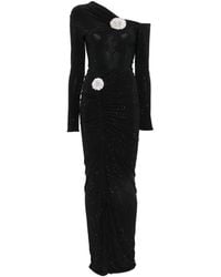 Miron - Embellished Floral-Accent Maxi Dress - Lyst