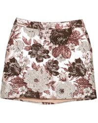 Elie Saab - Floral-Brocade A-Line Skirt - Lyst