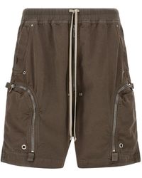 Rick Owens - Bauhaus Pod Cotton Bermuda Shorts - Lyst