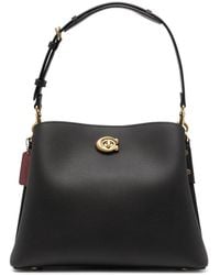 COACH - Willow Leather Shoulder Bag - Lyst