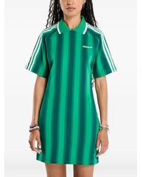 adidas - Robe Courte À Rayures - Lyst