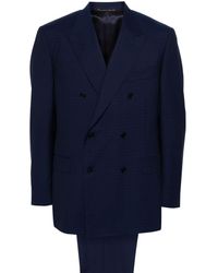 Canali - Double-Breasted Wool Suit - Lyst