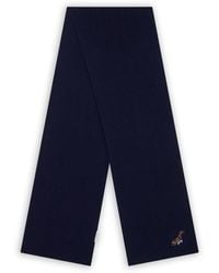 Bally - Gerippter Schal Mit Logo-Stickerei - Lyst