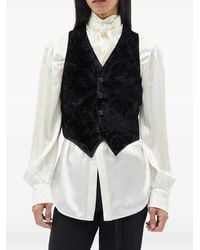 Ann Demeulemeester - Chaleco Kaare De Terciopelo Con Bordado De Cachemira - Lyst