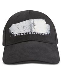 Balenciaga - Logo-Print Tape-Detail Baseball Cap - Lyst