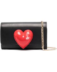 Moschino - Insuflated-heart Foldover Wallet - Lyst