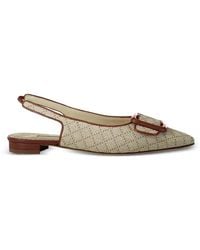 Manolo Blahnik - Maylurabi Buckle Slingback Ballet Flats - Lyst