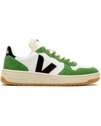 Veja - V-10 Logo Suede Sneakers - Lyst