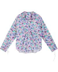 JNBY - Watercolor Print Drape Blouse - Lyst