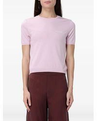 Patrizia Pepe - Logo-Print Short-Sleeve T-Shirt - Lyst