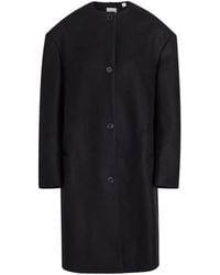 Calvin Klein - Button Coat - Lyst
