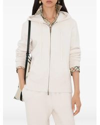 Burberry - Cashmere Blend Zip Hoodie - Lyst