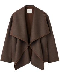 RETORI - Manteau En Laine À Carreaux Et Col Châle - Lyst