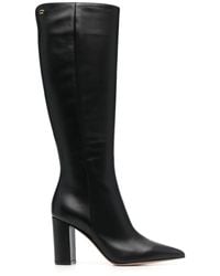 Gianvito Rossi - 90Mm Point-Toe Leather Boots - Lyst