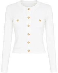 L'Agence - Toulouse Button Cardigan - Lyst