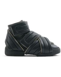 Maison Margiela - Apos;S Future Show Leather Grip-Strap High-Top Sneakers - Lyst