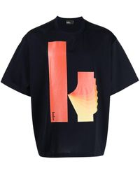 Kolor - Logo-print Cotton T-shirt - Lyst