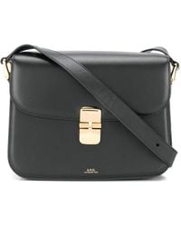 A.P.C. - Grace Leather Cross Body Bag - Lyst