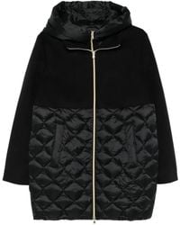 Marella - Amore Jas Met Capuchon En Gewatteerd Vlak - Lyst