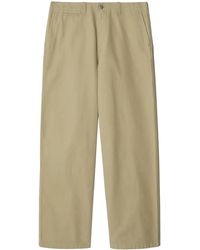 Burberry - Straight-Leg Cotton Chinos - Lyst