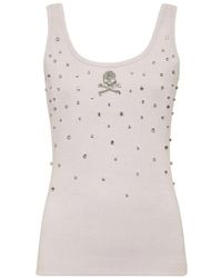 Philipp Plein - Top Con Strass - Lyst