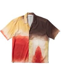 Edmmond Studios - Watercolour-Print Short-Sleeve Shirt - Lyst