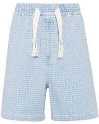 FIVE CM - Patterned-jacquard Cotton Shorts - Lyst