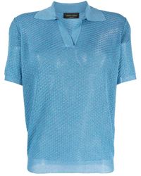Roberto Collina - Spread-collar Knit Polo Shirt - Lyst