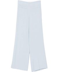 Sandro - Gestreepte Broek Met Pailletten - Lyst