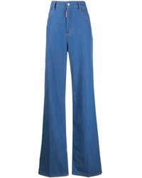 DSquared² Weite Taillenhose - Blau