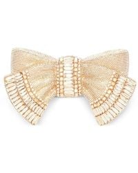 Judith Leiber - Bow Deco Gems Champagne Clutch Bag - Lyst
