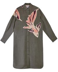 Paul Smith - Kingyo La Peche-Print Shirt Midi Dress - Lyst