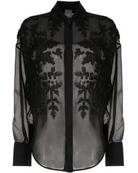 Lorena Antoniazzi - Sequin-embellished Satin Shirt - Lyst