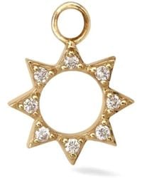 Lark & Berry - 9Kt Summer Sun Diamond Charm - Lyst