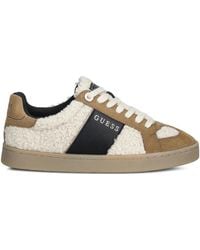 Guess - Jrone Faux Fur Sneaker - Lyst
