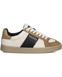 Guess - Jrone Faux Fur Sneaker - Lyst
