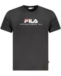 Fila - Logo-Print T-Shirt - Lyst