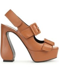 Sergio Rossi - Si Rossi 90mm Leather Sandals - Lyst