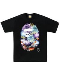 A Bathing Ape - Firework Ape Head T-Shirt - Lyst
