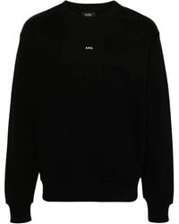 A.P.C. - Logo-Print Cotton Sweatshirt - Lyst