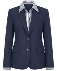 Rag & Bone - Frank Mixed-Media Single-Breasted Wool Blazer - Lyst