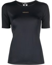 Versace - Logo-Print Round-Neck T-Shirt - Lyst