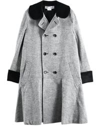 Comme des Garçons - Double-Breasted Contrast-Trim Coat - Lyst