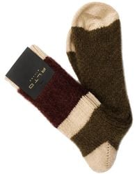 Alto Milano - Clara Colour-Block Socks - Lyst