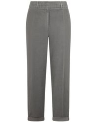 Peserico - Ribbed Trousers - Lyst