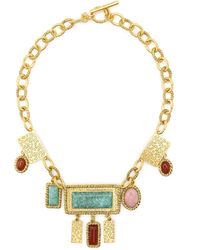 Aurelie Bidermann - Malli Multi-Stone Necklace - Lyst
