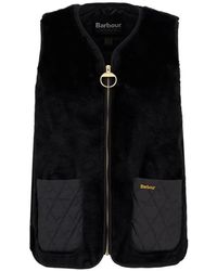 Barbour - Chaleco Karin De Pelo Artificial Con Bolsillo Acolchado - Lyst